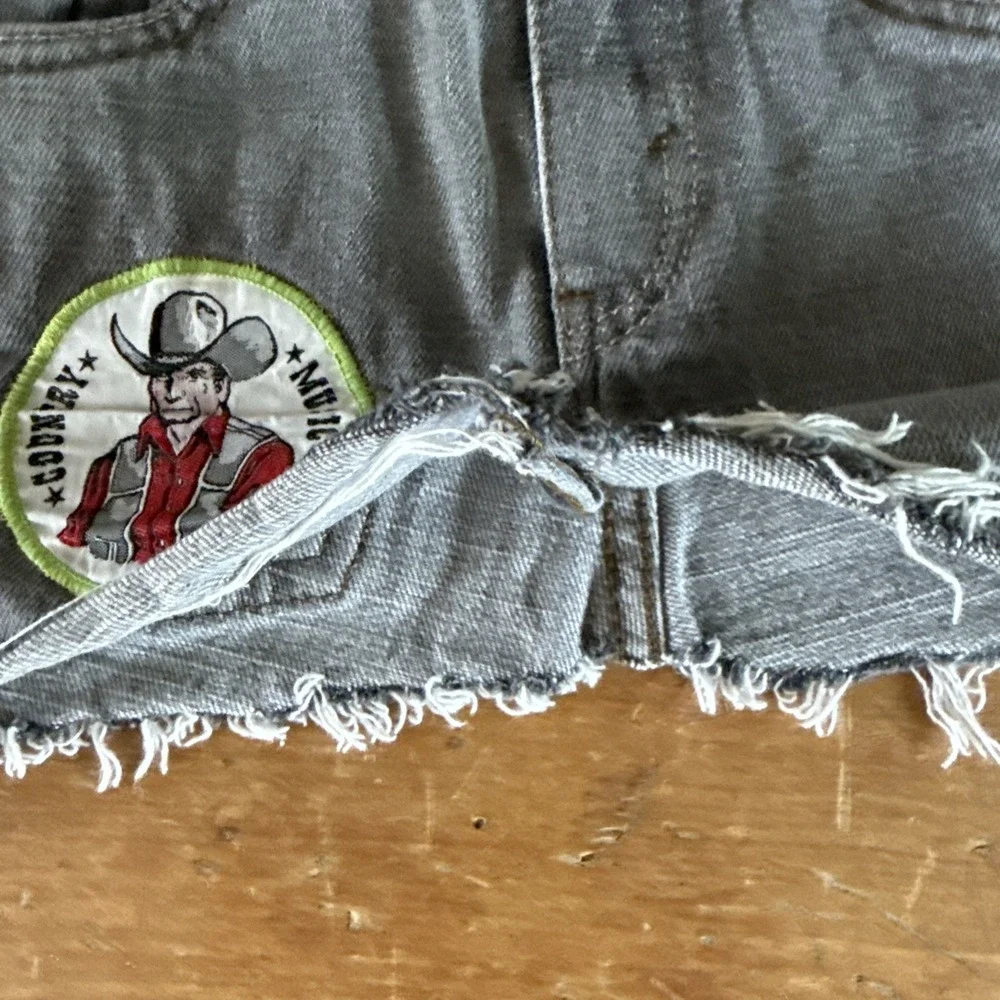 Kids Vintage Levi's‎ Altered Mini Skirt Country Music Cowboy Cowgirl Denim OOAK